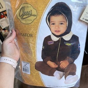 Toddler 1-2 years aviator pilot costume